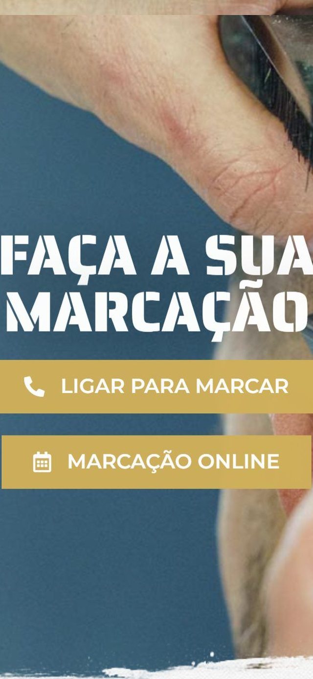 A mesma página de marcação no telemóvel
